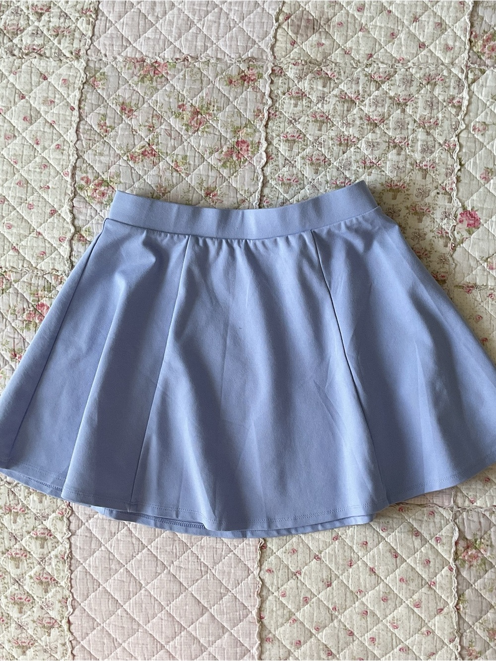 Light Blue Women's Flared Skirt